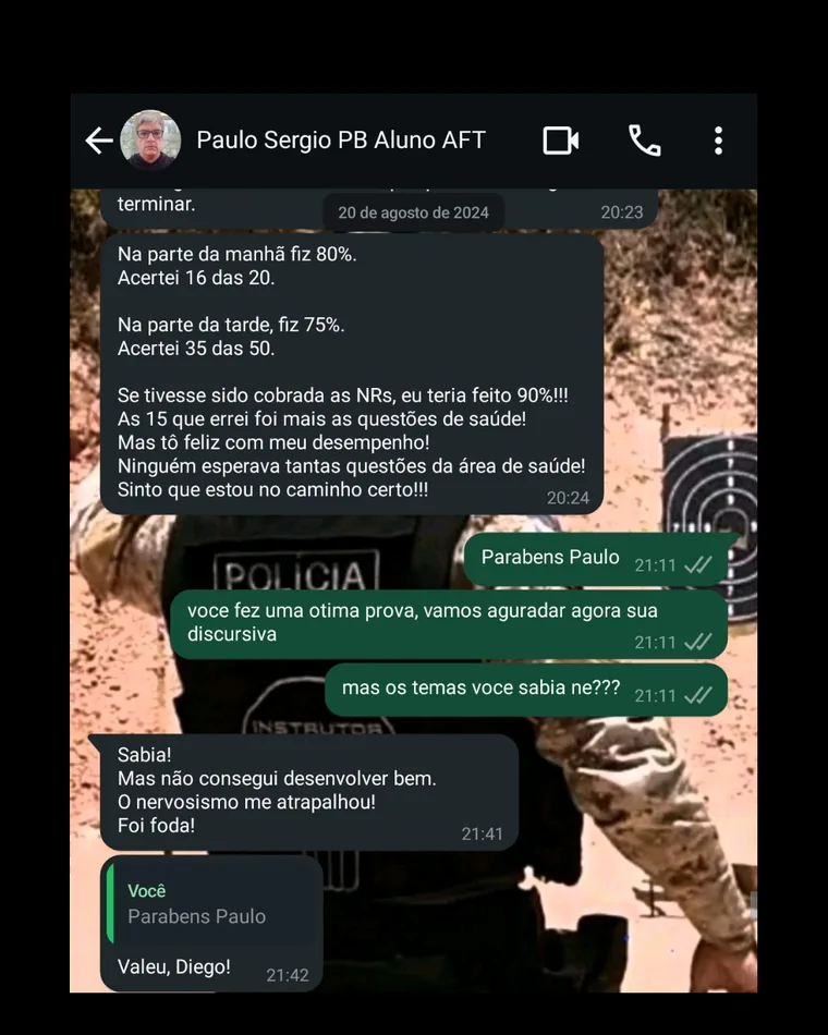 Conversa com Paulo, aprovado em Auditor Fiscal do Trabalho