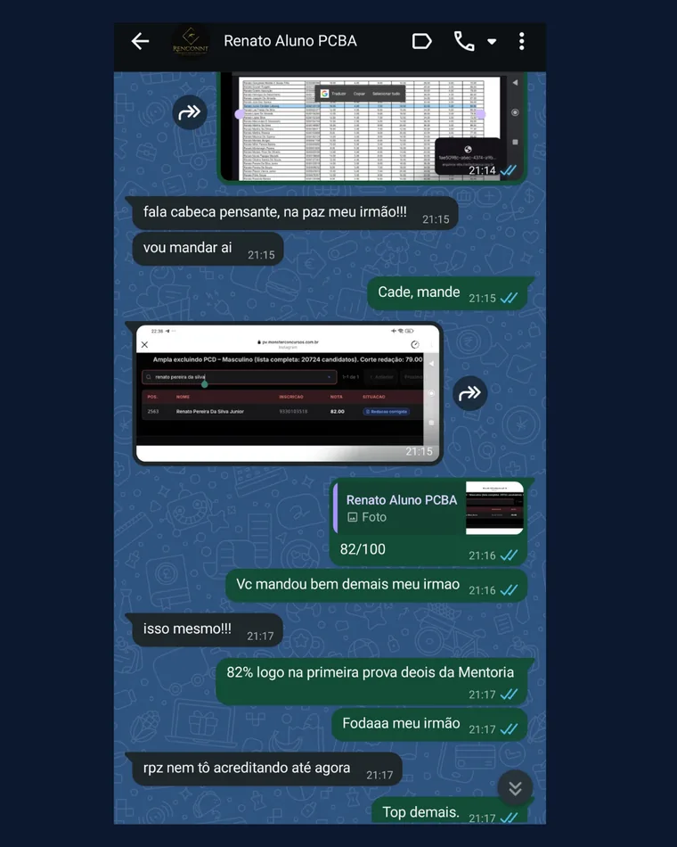 Conversa com Renato, aprovado em Polícia Penal/MG