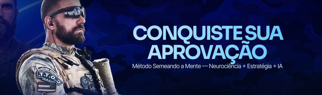 Falcão, mentor da Plataforma Falcão, em cena tática — Conquiste sua aprovação. Método Semeando a Mente: Neurociência + Estratégia + IA